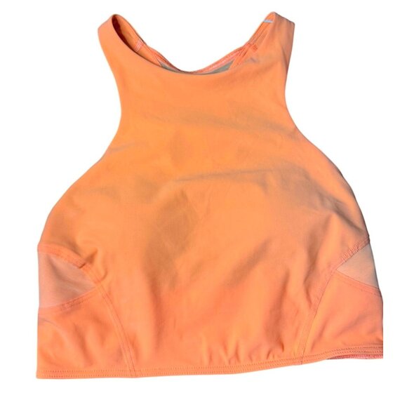 Lululemon Mesh-Back Train Bra Size 2 Medium Support A Cup or B Cup W2D30S Orange - Picture 7 of 13